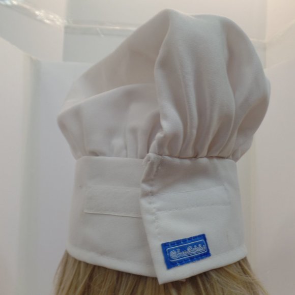 Chefskin Chef Hat Personalized W Purple Embroidery "Lucy" Adjustable Sizing OSFM - Picture 5 of 10